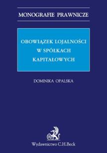 Okładka książki Obowiązek lojalności w spółkach kapitałowych