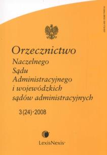 Opakowanie Orzecznictwo Naczelnego Sądu Administracyjnego i wojewódzkich sądów administracyjnych 2008/05