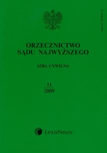 Opakowanie Orzecznictwo Sądu Najwyższego Izba Cywilna 11/2009
