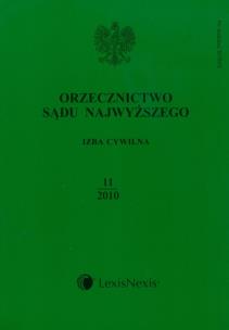 Opakowanie Orzecznictwo Sądu Najwyższego Izba Cywilna 11/2010