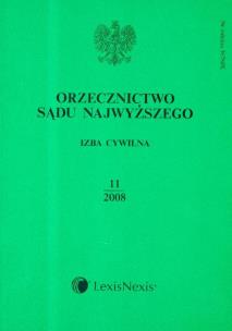 Opakowanie Orzecznictwo Sądu Najwyższego Izba cywilna 2008/11