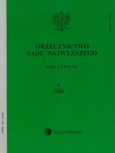 Opakowanie Orzecznictwo Sądu Najwyższego Izba Cywilna 9/2009 + C/2009
