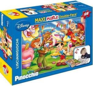 Okładka książki Pinokio Puzzle dwustronne maxi