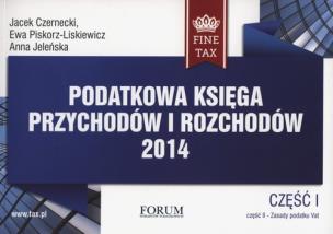 Okładka książki Podatkowa księga przychodów i rozchodów 2014