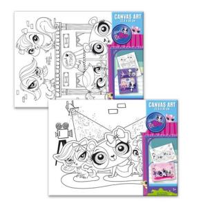 Opakowanie Podobrazie z nadrukiem do malowania Littlest Pet Shop