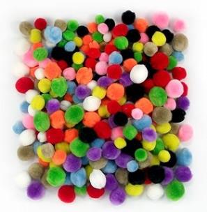 Okładka książki POMPONY AKRYLOWE MIX 300 SZT-DALP BPZ