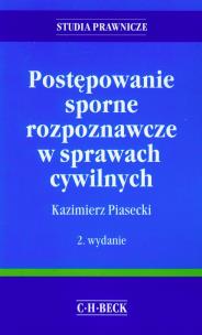Okładka książki Postępowanie sporne rozpoznawcze w sprawach cywilnych