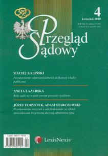 Opakowanie Przegląd Sądowy 4/2010