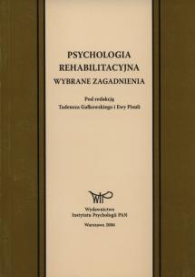 Opakowanie Psychologia rehabilitacyjna
