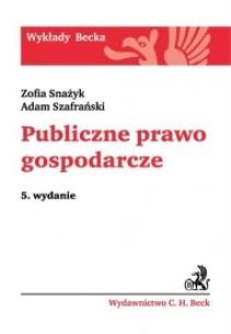 Okładka książki Publiczne prawo gospodarcze