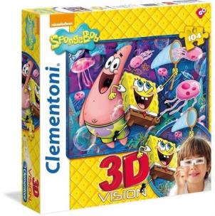 Opakowanie Puzzle 104 3D Vision Sponge Bob
