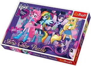 Okładka książki Puzzle 160 Shine Color Przyjaciółki z Equsteria