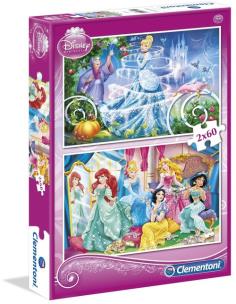 Opakowanie Puzzle 2x60 Księżniczki