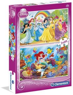 Opakowanie Puzzle 2x60 Księżniczki