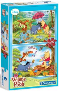 Opakowanie Puzzle 2x60 Kubuś Puchatek