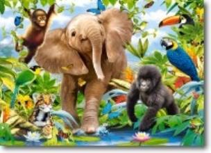 Okładka książki Puzzle 35 - Junior dżungla CASTOR