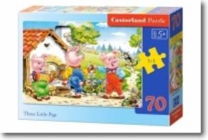 Okładka książki Puzzle 70 - Trzy małe świnki CASTOR