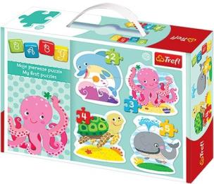 Okładka książki Puzzle Baby Classic - W głębinach TREFL