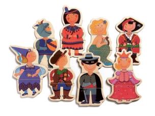 Opakowanie Puzzle drewniane magnetyczne Postacie