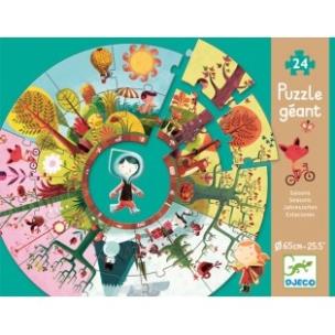 Okładka książki Puzzle gigant - Pory roku