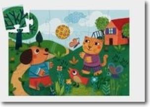 Okładka książki Puzzle w pudełku - Piesek