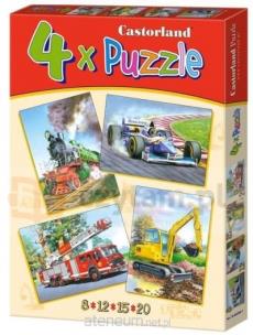 Okładka książki Puzzle x 4 - Vehicles