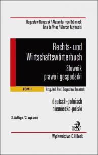 Okładka książki Rechts und wirtschaftsworterbuch Słownik prawa i gospodarki niemiecko-polski t.1