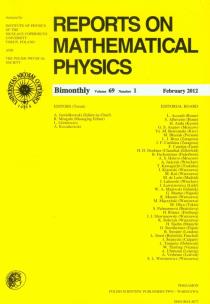 Opakowanie Reports on Mathematical Physics 69/1 Pergamon