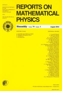 Opakowanie Reports on Mathematical Physics 74/1 2014 Pergamon