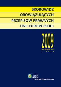 Opakowanie Skorowidz Obowiązujących Przepisów Prawnych Unii Europejskiej 2007/2008
