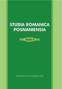 Opakowanie Studia Romanica Posnaniensia XXXIX/4