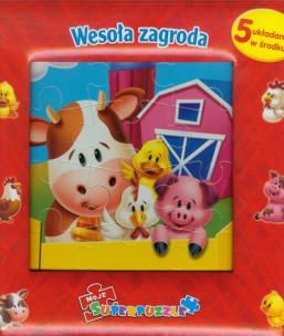 Okładka książki Super puzzle - Wesoła zagroda