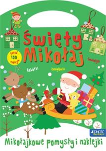 Okładka książki Święty mikołaj. Mikołajowe pomysły i naklejki