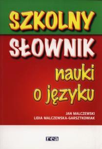 Okładka książki Szkolny słownik nauki o języku