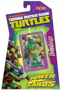 Opakowanie Turtles Power Cards gra z figurką. Donatello