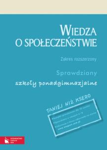 Okładka książki Wiedza o społeczeństwie Sprawdziany Zakres rozszerzony