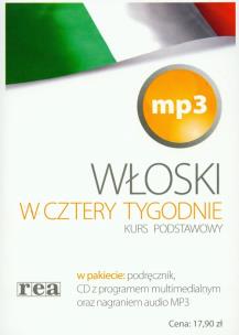 Opakowanie Włoski w 4 tygodnie. Kurs podstawowy mp3