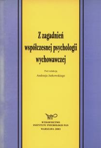 Opakowanie Z zagadnień współczesnej psychologii wychowawczej