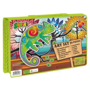 Opakowanie Zestaw artystyczny 68 elementów Safari