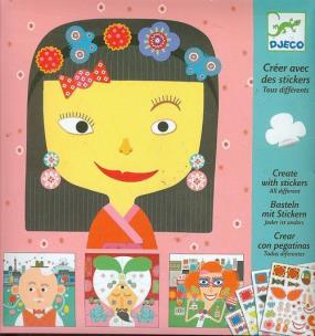 Opakowanie Zestaw artystyczny z naklejkami - Twarze