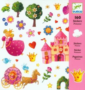 Opakowanie Zestaw naklejek 160 cz. - Księżniczka