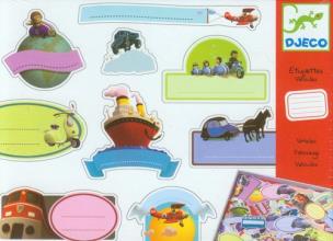 Opakowanie Zestaw naklejek na zeszyty - Pojazdy