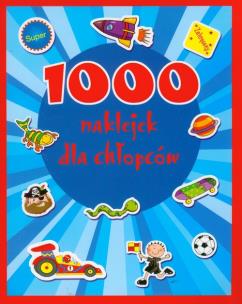 Okładka książki 1000 naklejek dla chłopców