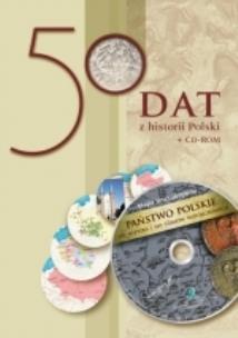 Okładka książki 50 dat z historii Polski + płyta CD