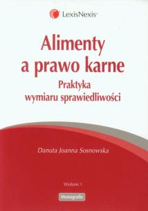 Okładka książki Alimenty a prawo karne