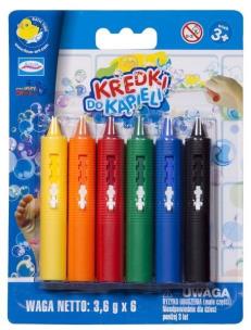 Okładka książki Aqua Studio - Kredki do kąpieli 6 szt.