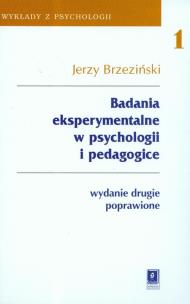Okładka książki Badania eksperymentalne w psychologii i pedagogice