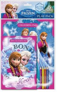 Opakowanie Blok kolorowanek z kredkami. Kraina Lodu