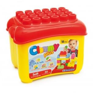 Okładka książki Clemmy Plus. 30 klocków wiaderko