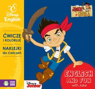 Okładka książki Ćwiczę i koloruję z Jakiem - Disney English